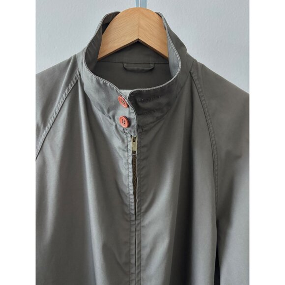 VTG London Fog Jacket 42R Large Harrington Zip Front 80s Retro Dadcore Old Money - Picture 12 of 15
